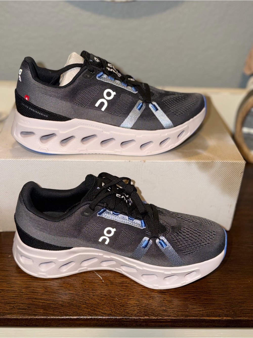 On Cloudeclipse Black/frost Women’s Size 9 Tennis Shoes - Picture 6 of 11
